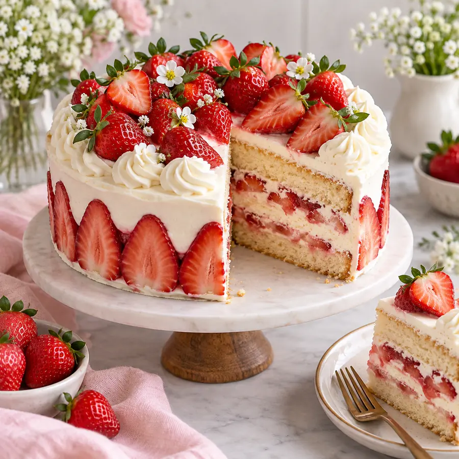 Strawberry cake